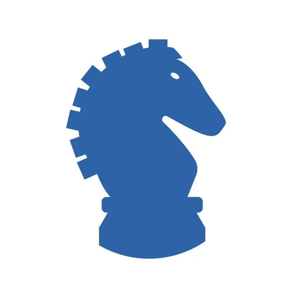 Isolierte Pferd Schachfigur Vektor-Design — Stockvektor