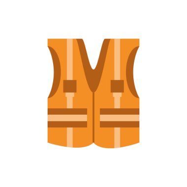 İzole edilmiş inşaat ceketi vektör tasarımı