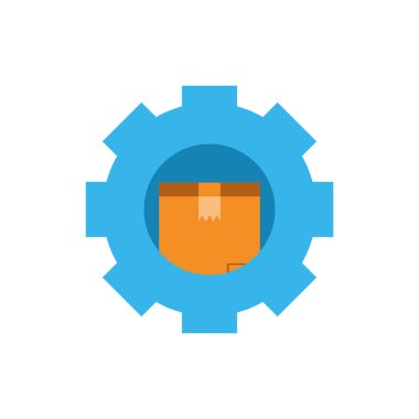 Vites vektör tasarımı içinde izole iletim kutusu