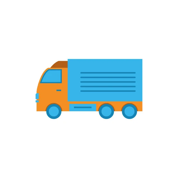 İzole dağıtım kamyonu vektör tasarımı — Stok Vektör