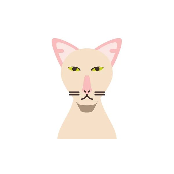 Mignon dessin animé chat blanc vecteur design — Image vectorielle