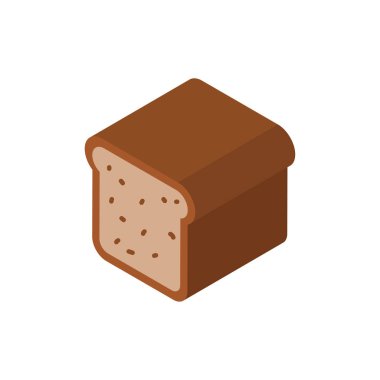 İzole edilmiş fırın ekmek vektör tasarımı