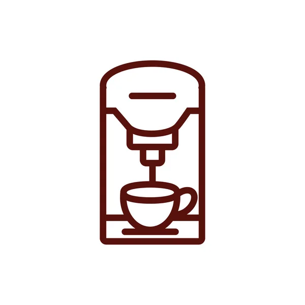 Isolierte Kaffeetasse und Maschinenvektordesign — Stockvektor