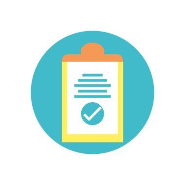 İzole edilmiş veri belgesi ve mark vektör tasarımını kontrol et