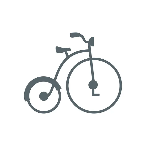 Icono de bicicleta aislada vector de diseño — Archivo Imágenes Vectoriales