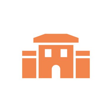 İzole şehir inşa vektör tasarımı