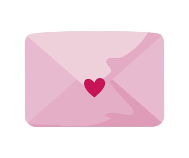 Kalp vektör tasarımlı aşk kartı