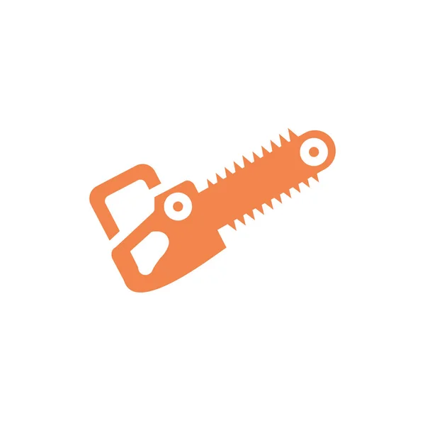 Isolated construction chainsaw vector design — Stock Vector