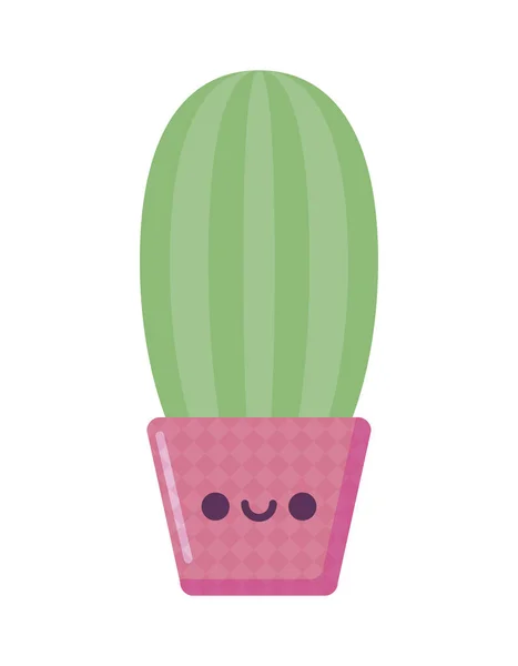 Kawaii cactus diseño de vectores de dibujos animados — Archivo Imágenes Vectoriales