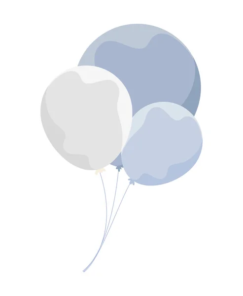 Design de vetores balões isolados — Vetor de Stock