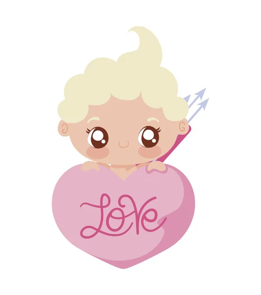 Baby Amor Cartoon Vektor Design — Stockvektor