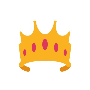 Ayrı Kraliçe Pembe ve Altın Taç Vektör Tasarımı