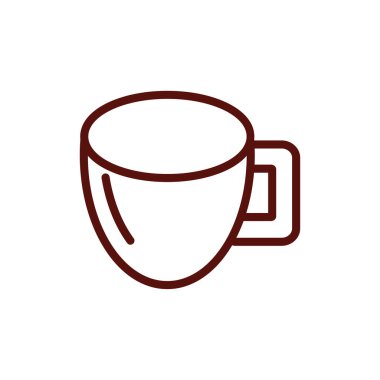 İzole kahve fincanı vektör tasarımı