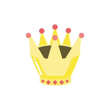 İzole kraliyet taç vektör tasarımı