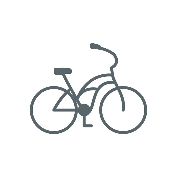 Geïsoleerde fiets pictogram vector ontwerp — Stockvector