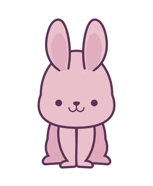 Kawaii conejo diseño de vectores de dibujos animados — Vector de stock