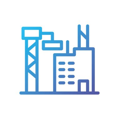 İzole şehir binası ve pankart vektör tasarımı