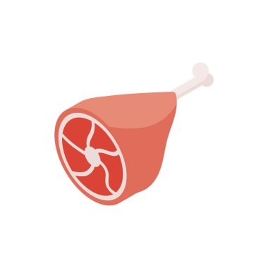 İzole edilmiş tavuk eti vektör tasarımı