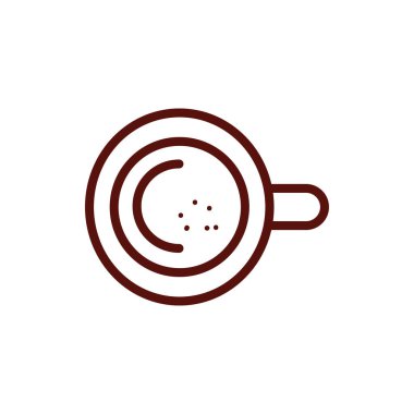 İzole kahve fincanı vektör tasarımı