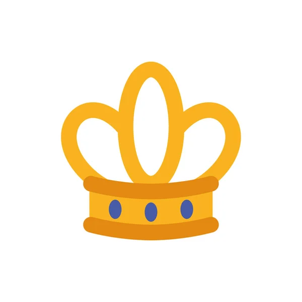 Μεμονωμένη βασίλισσα μπλε και χρυσό στέμμα διάνυσμα σχεδιασμό — Διανυσματικό Αρχείο