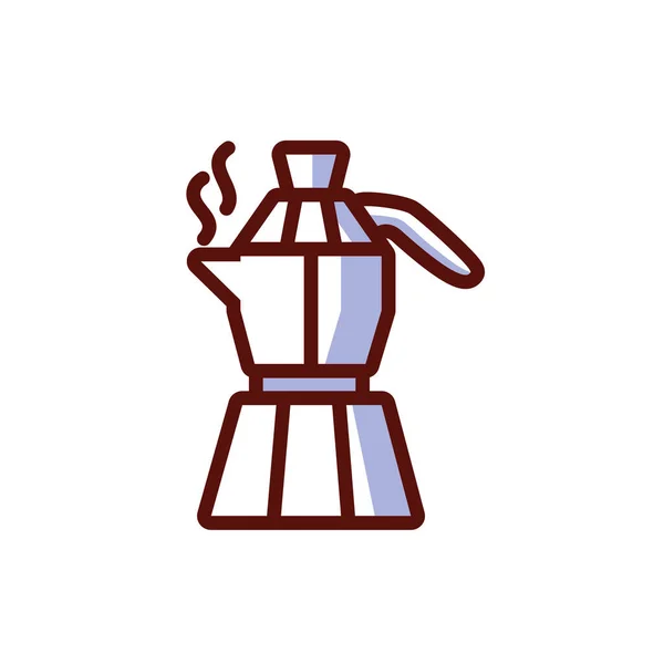 Geïsoleerde koffie waterkoker vector ontwerp — Stockvector