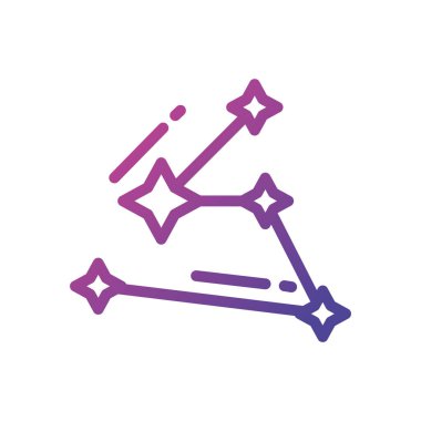 İzole uzay yıldızları vektör tasarımı