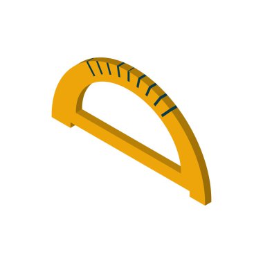 İzole edilmiş cetvel vektör tasarımı