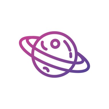 Isolated saturn planet icon vector design