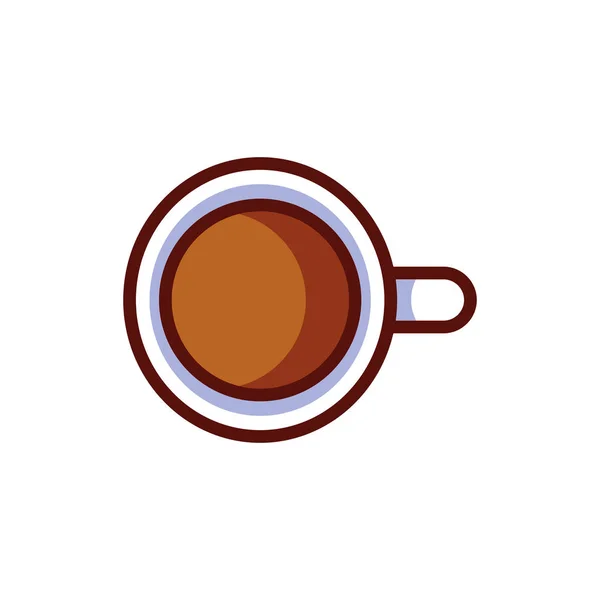 Conception vectorielle de tasse à café isolée — Image vectorielle