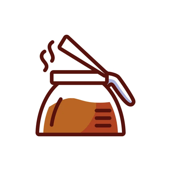 Geïsoleerde koffiepot vector ontwerp — Stockvector