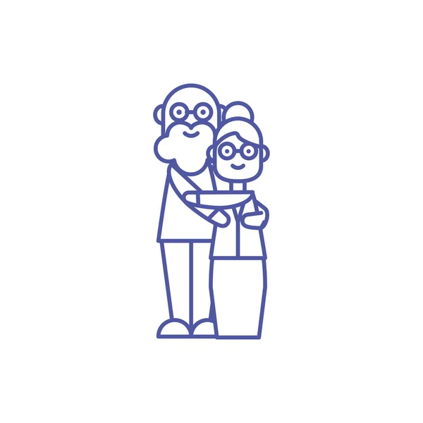 Παππού και γιαγιά διανυσματικός σχεδιασμός — Διανυσματικό Αρχείο