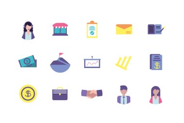 İzole iş simgesi vektör tasarımı