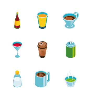 İzole gıda ikonu vektör tasarımı