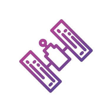 İzole uydu ikon vektör tasarımı