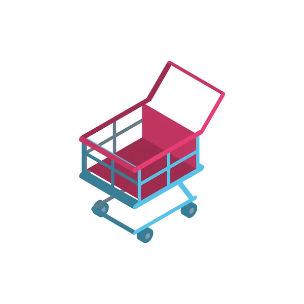 Isolated shopping cart vector design — Stock Vector