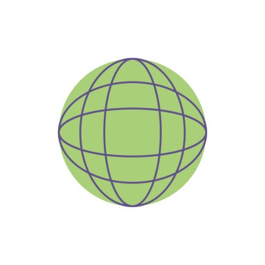 İzole edilmiş küresel küre vektör tasarımı