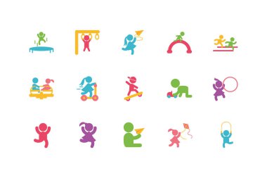 İzole edilmiş erkek ve kız avatarları vektör tasarımı