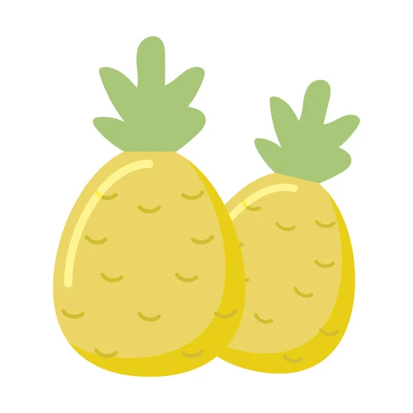 Ananas fruits vecteur alimentaire design — Image vectorielle