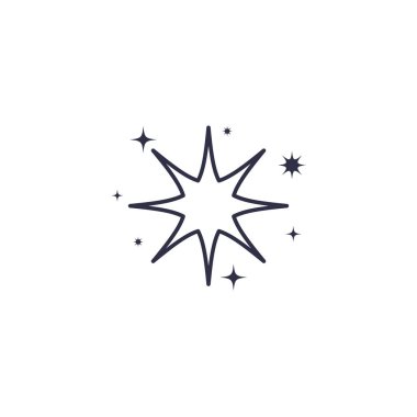 İzole yıldız şekli vektör tasarımı