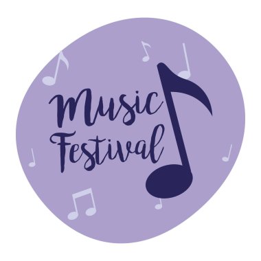 Müzik festivali vektör tasarımı