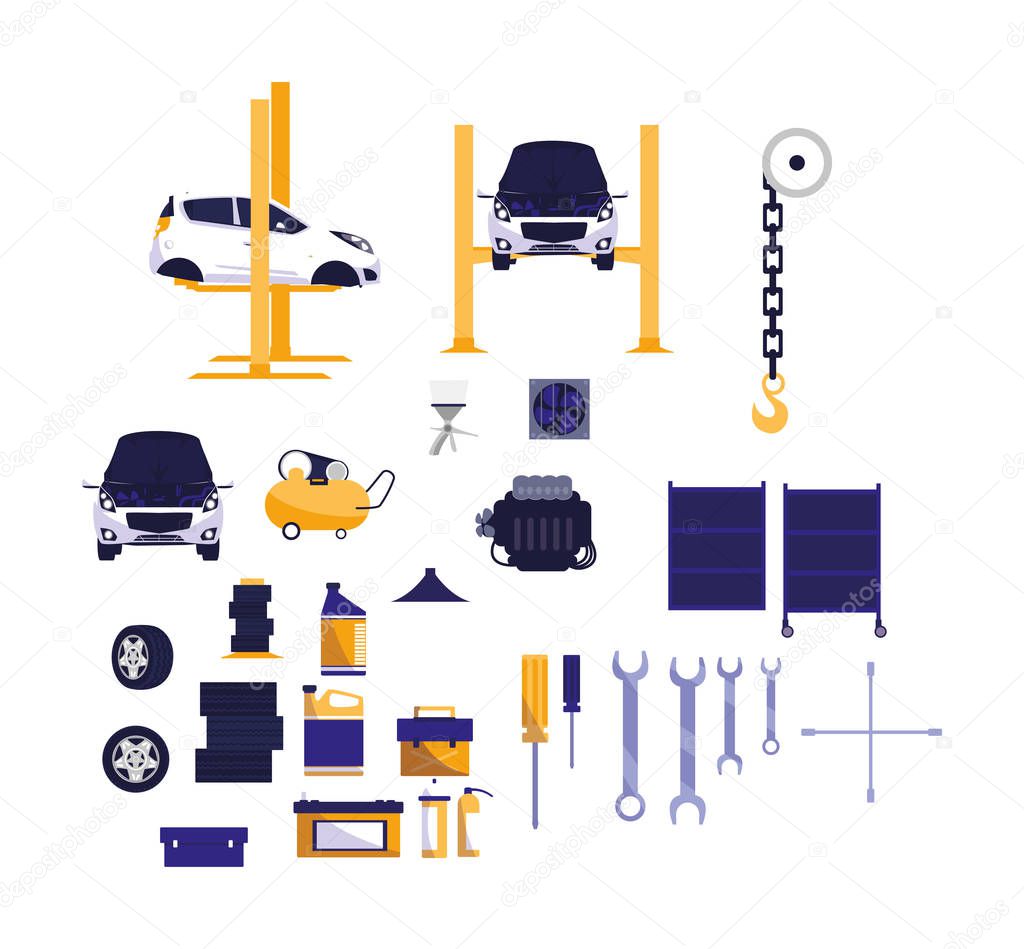 Isolated tools and wheel vector design