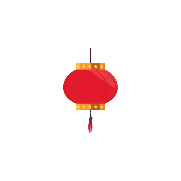 Conception vectorielle isolée de lampe chinoise — Image vectorielle