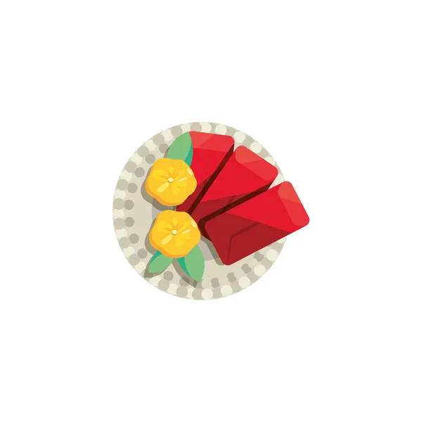 Ізольовані китайська їжа та червоні картки Векторний дизайн — стоковий вектор