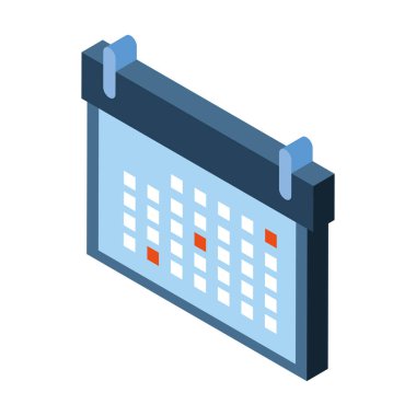 Beyaz arkaplanda takvim anımsatıcı