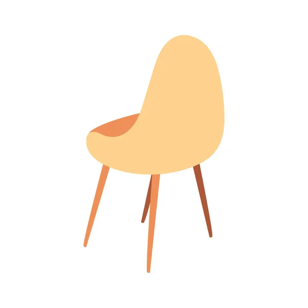 Άνετη καρέκλα σε λευκό φόντο — Διανυσματικό Αρχείο