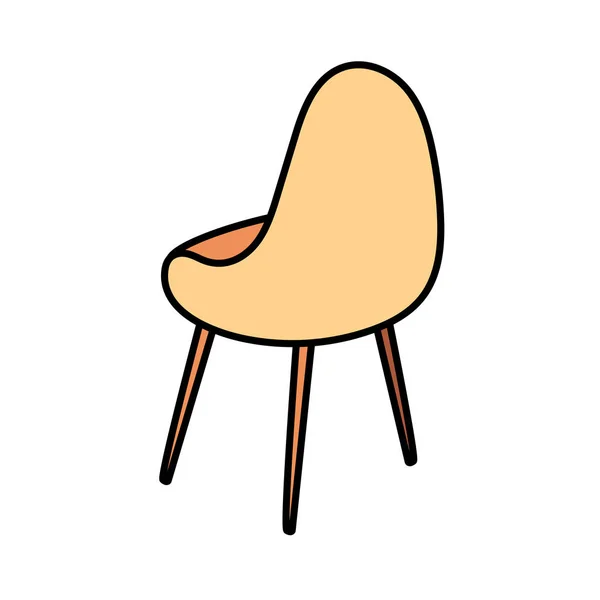 Bequemer Stuhl auf weißem Hintergrund — Stockvektor