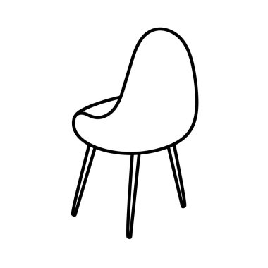 Beyaz arka planda rahat sandalye