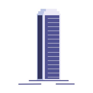 kule şehir mimarisi, apartman ve ofis binası, beyaz arka planda şehir manzarası