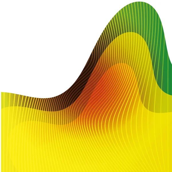 Ondas de fondo, figuras geométricas sobre fondo blanco — Archivo Imágenes Vectoriales