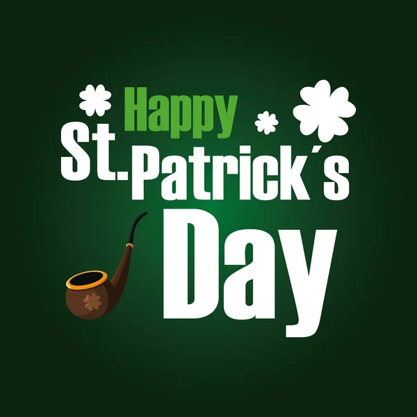 Happy saint patricks day vector design — Stock Vector